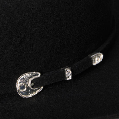 Stetson Corral interior leather sweatband and satin liner