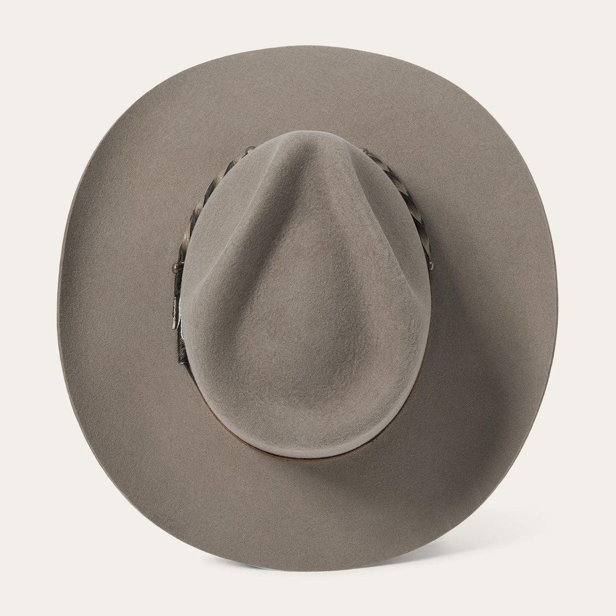 Stetson Drifter 4X Stone felt hat back view