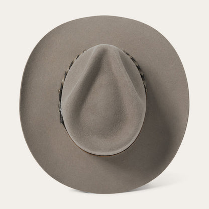 Stetson Drifter 4X Stone felt hat back view