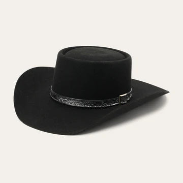 Stetson Revenger Black cowboy hat side view