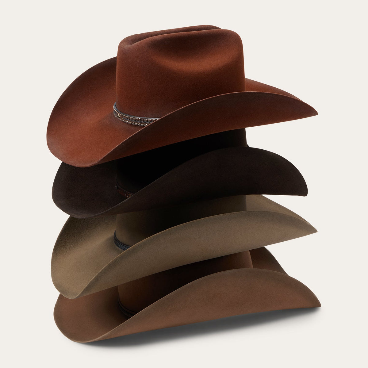 Stetson Boss of the Plains 6X hat assorted brown color range