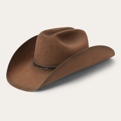Stetson Boss of the Plains side view cattleman crown