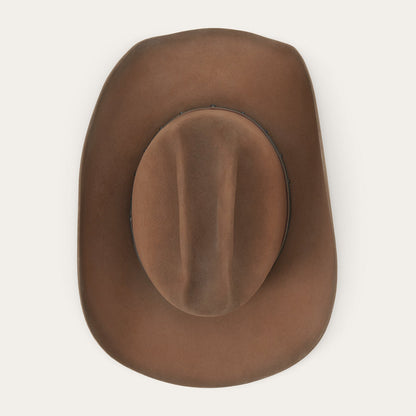 Stetson Boss of the Plains leather hat band detail