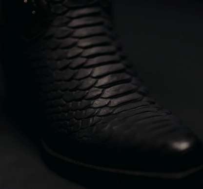 Midnight Rodeo Black Python Cowgirl Boots
