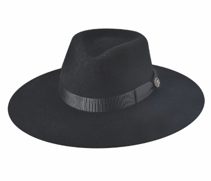 Street Gossip Black Wool Hat