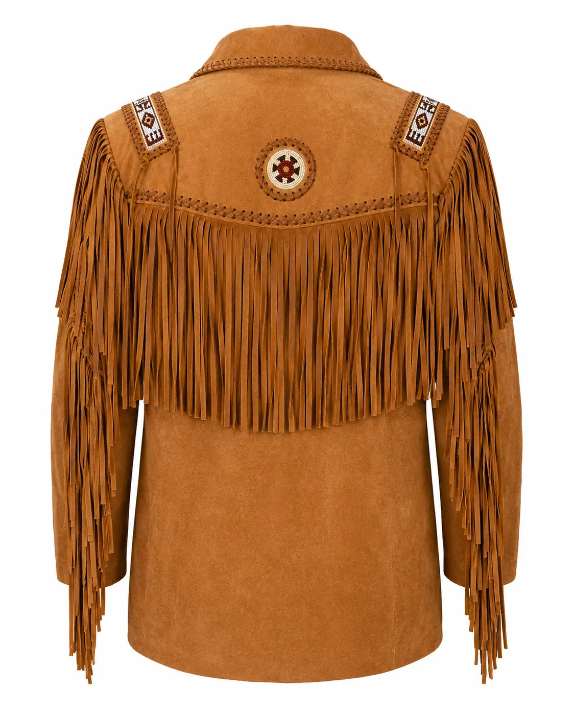 Scully Men’s Bourbon Boar Suede Fringe Western Coat with Beaded Trim Last Rodeo Western Wear & Hat Bar