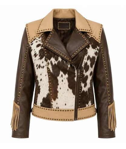 WOMEN'S HAIR ON CALF LEATHER COAT - SCULLY Last Rodeo Western Wear & Hat Bar