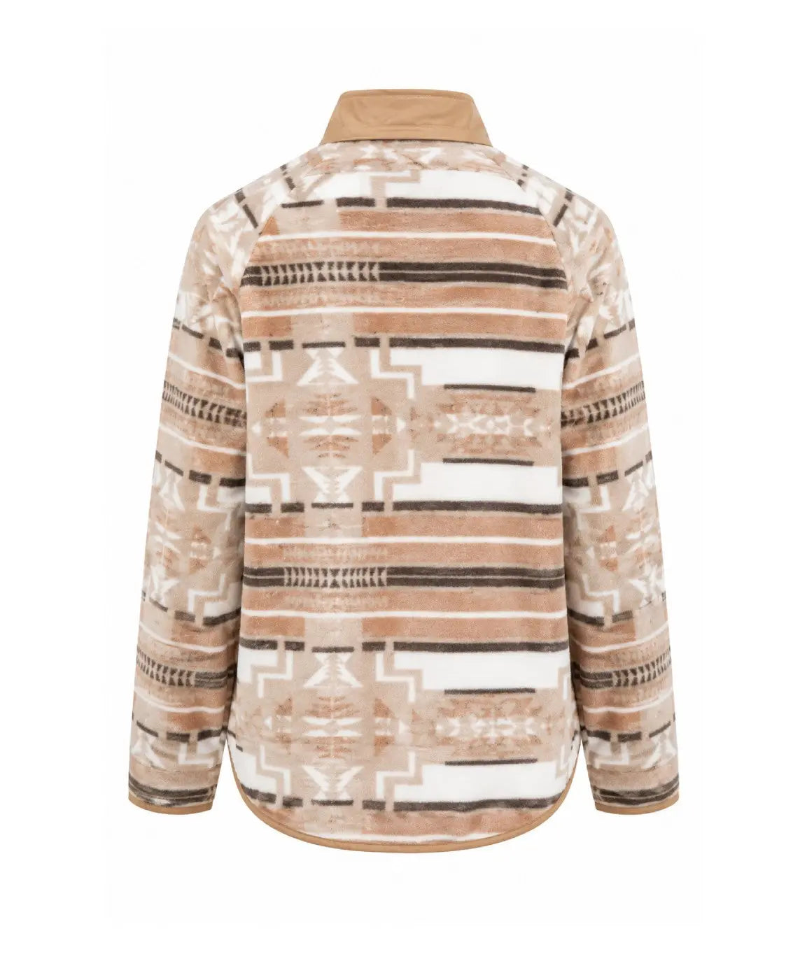 Saddle Up Aztec Fleece Snap Jacket Blue B