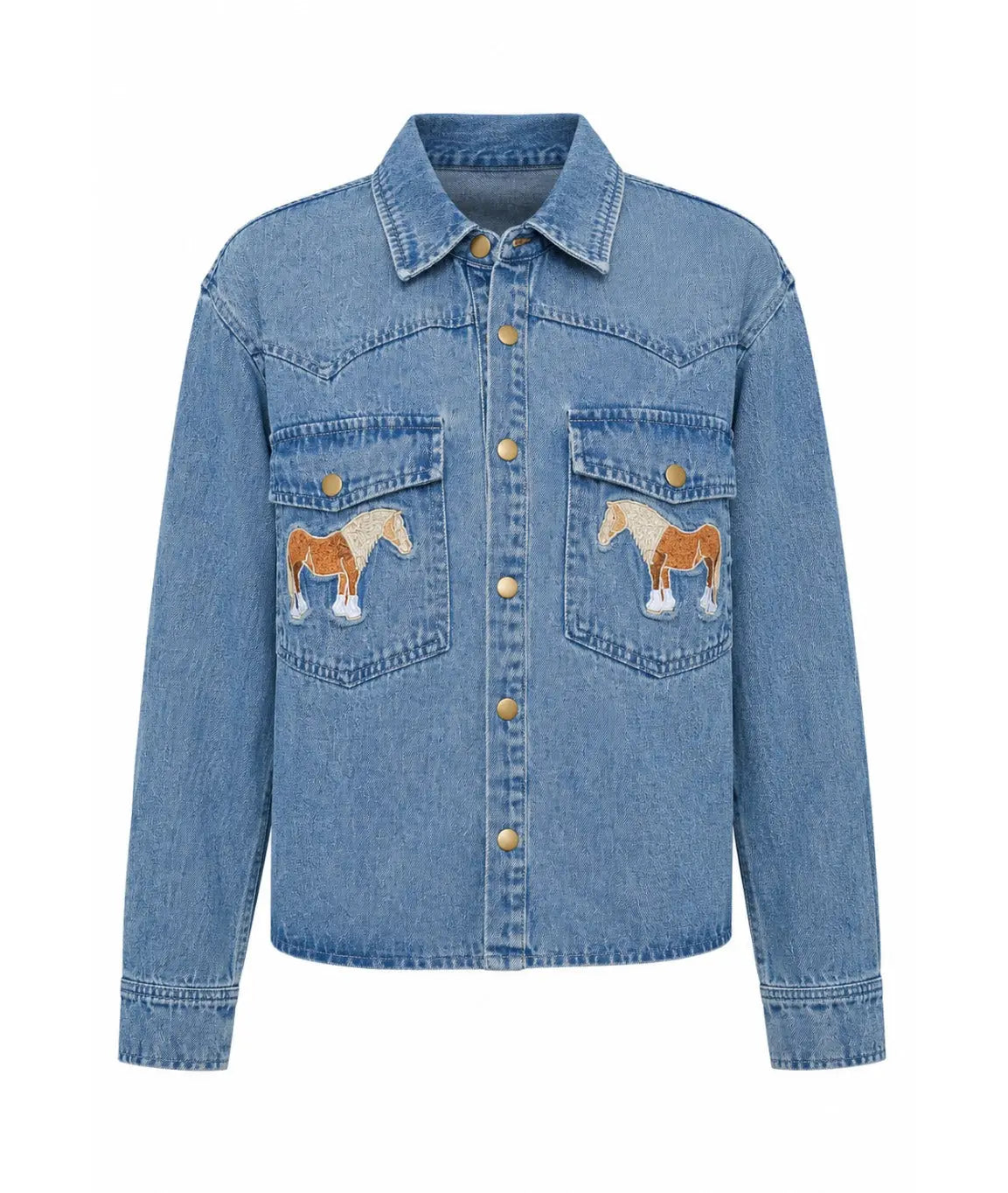 Pony Pockets Denim Jacket Blue B