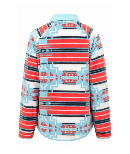 Wild Cactus Sunset Fleece Jacket Blue B