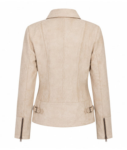 Scully Women’s Beige Studded Leather Jacket Last Rodeo Western Wear & Hat Bar
