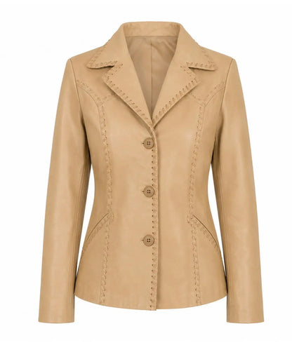 Scully Women’s Tan Lamb Leather Blazer Jacket Last Rodeo Western Wear & Hat Bar