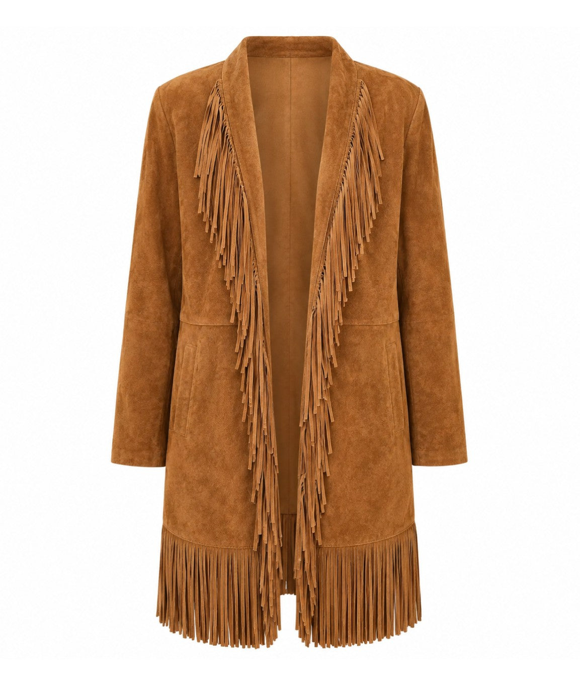 Suede Fringe Coat - Cinnamon - Scully - JSY2C Last Rodeo Western Wear & Hat Bar