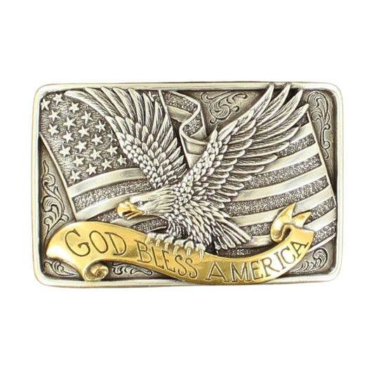 Nocona God Bless America Belt Buckle – Style 37015