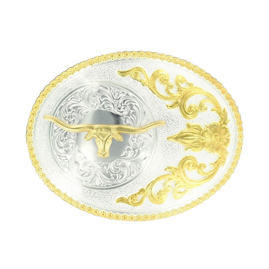 Nocona Men's Gold Longhorn Belt Buckle