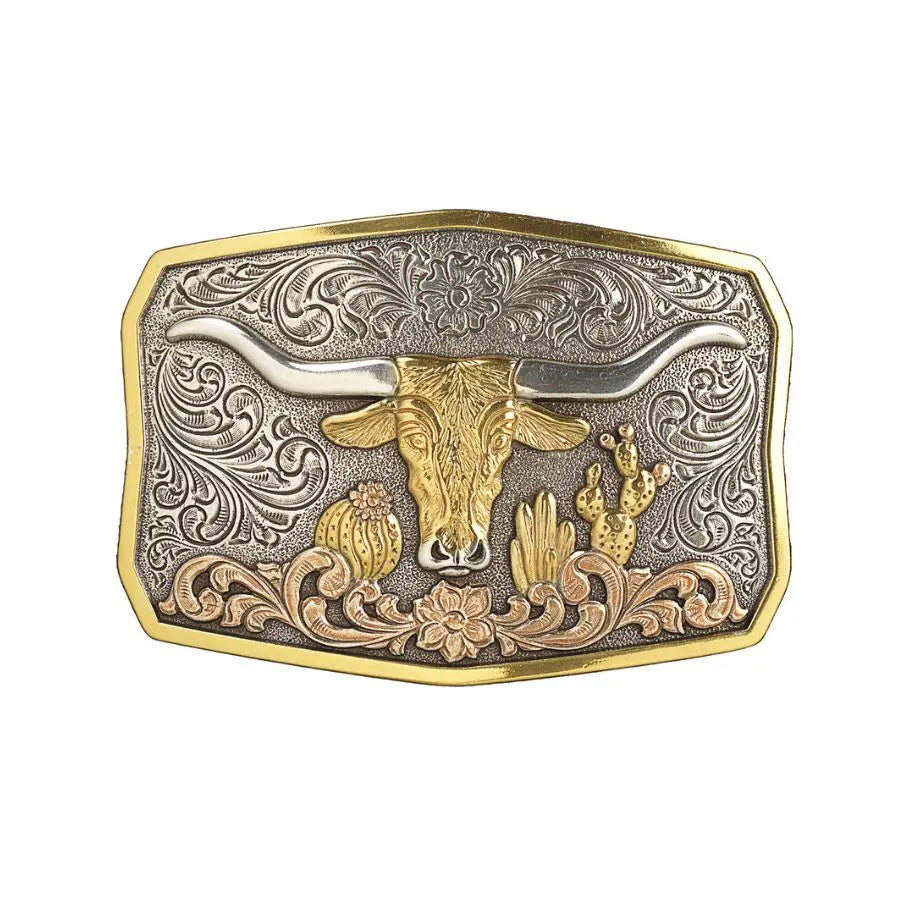 Nocona Antiqued Longhorn Belt Buckle Last Rodeo Western Wear & Hat Bar