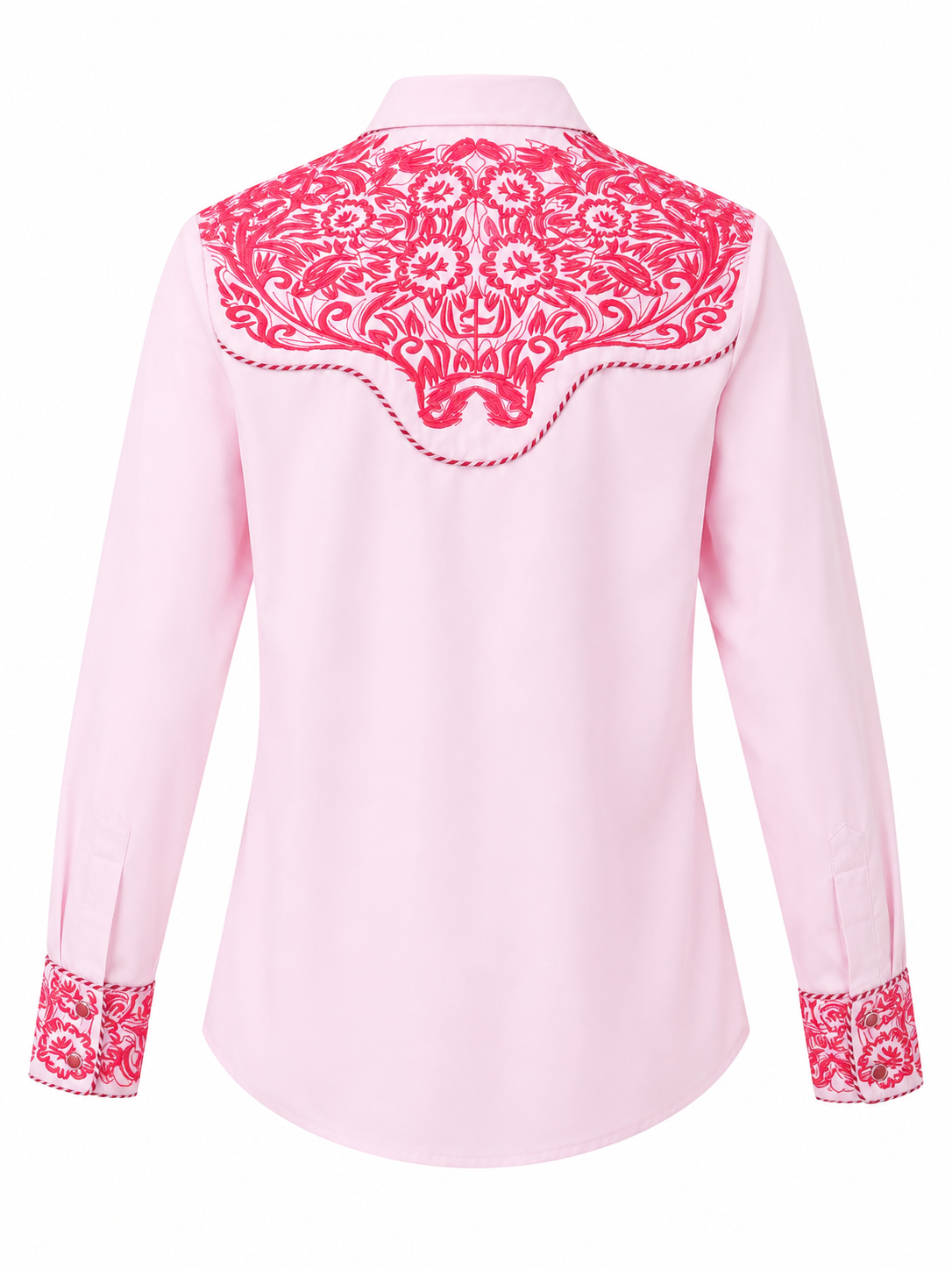 Women’s Pink Embroidered Western Shirt