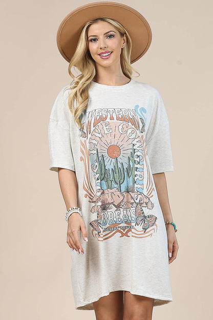 Western Desert Dreams Oversized Tee