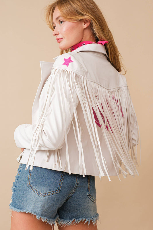 Rodeo Rebel Fringe Leather Jacket