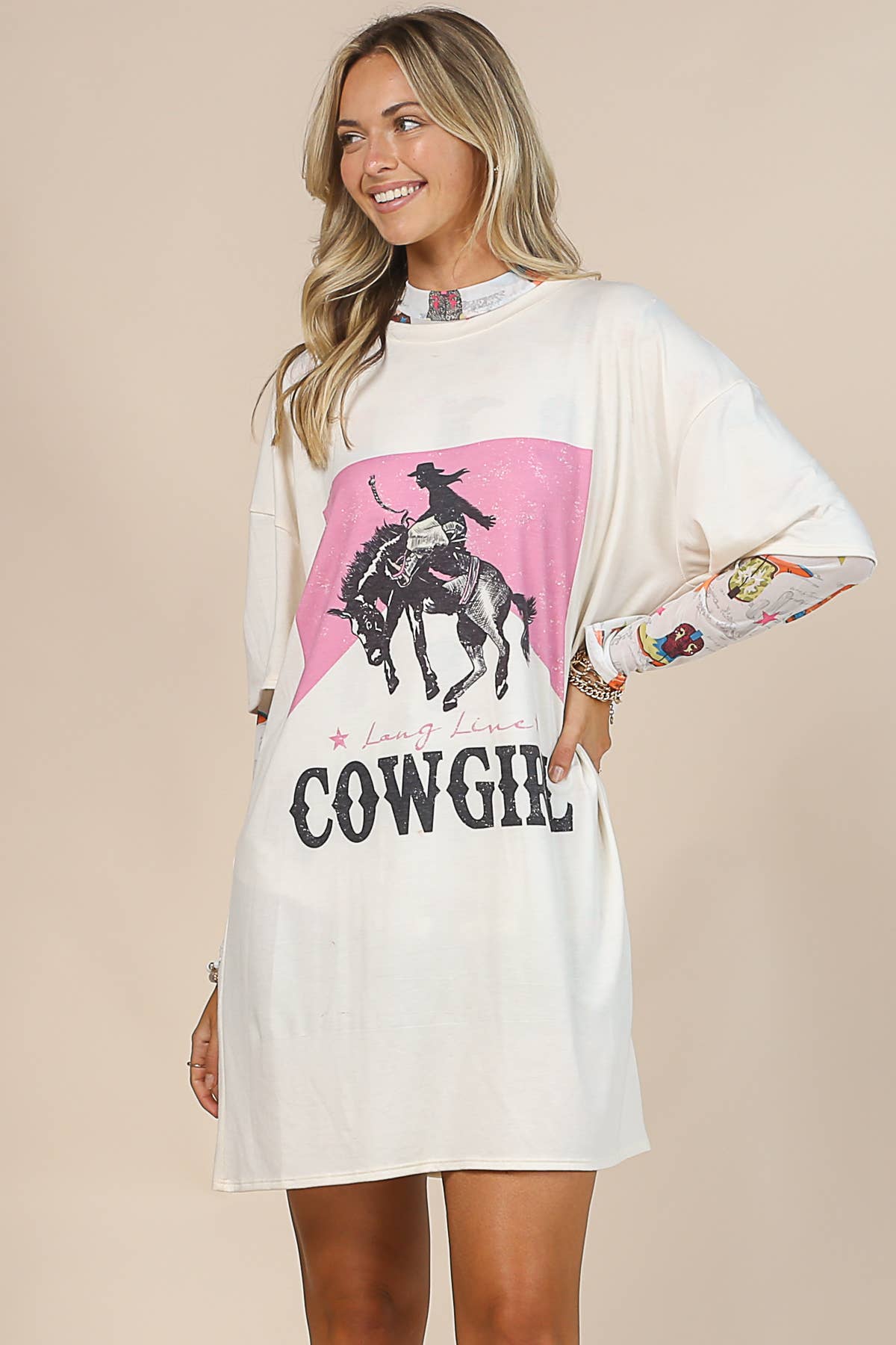 Long Live Cowgirl Oversized tTee