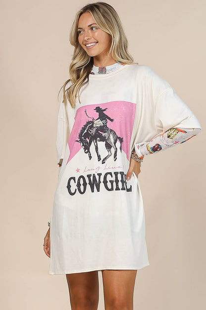 Long Live Cowgirl Oversized tTee