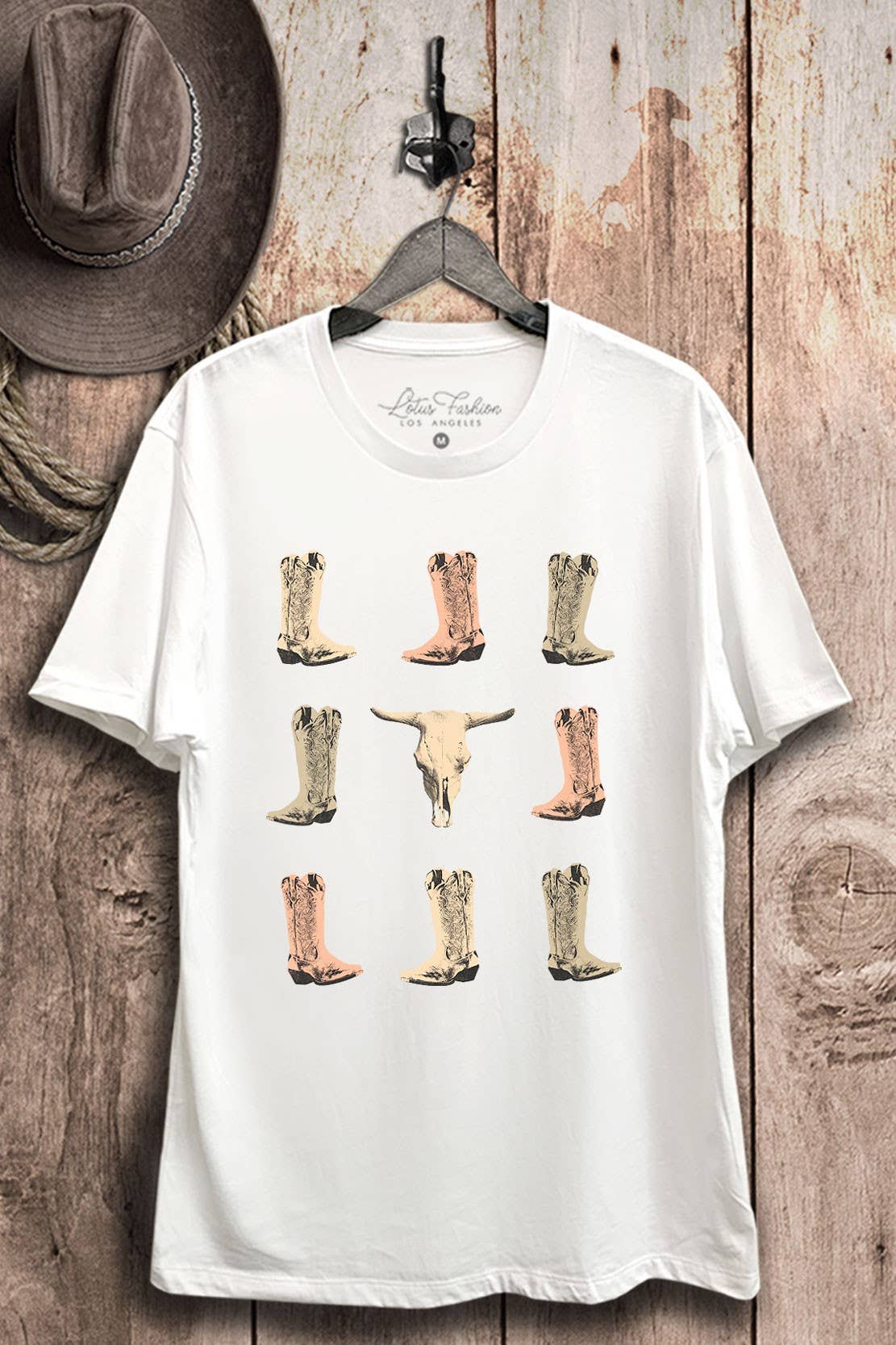 Boots & Longhorn Tee