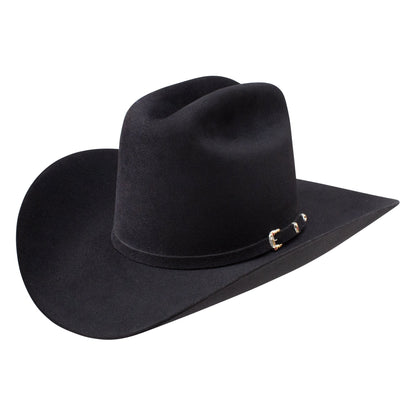 Stetson El Patron 30X fur felt cowboy hat in Black, cattleman crown