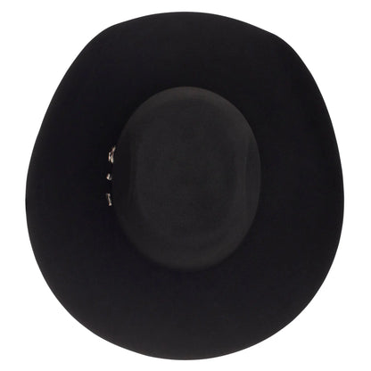 Resistol 3X Pay Window Cowboy Hat – Black Felt Western Hat hatco